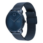 Movado Bold Trend 3601016 Blue Dial   Mesh Stainless Steel Bracelet Mens Watch