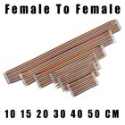 40 Dupont Cable Jumper Breadboard Wire Ribbon Arduino F - F 10 15 20 30 40 50 Cm