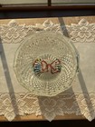 Indiana Glass Clear Diamond Point Crimped Jardiniere Ice Bucket  5 40  Tall