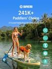 Paddle Board Sup 500lb Capacity X Large Glass Green Supnp335-05a Inflatable