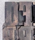 Vtg Antique Lot 23 Letterpress Letters Wood Type Printers Block 1 5 8    X 1 1 8   