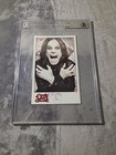 Ozzy Osbourne Signed Postcard Card  Rare Beckett Certified 5  X 8  Slabbed 