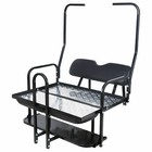 For 1982-2000 Club Car Ds Golf Cart Rear Flip Back Seat Kit With Grab Bar Handle