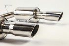Ford Mustang V8 5 0l Axle Back Muffler Exhaust W  Rolled Tips Gt Stainless 11-14