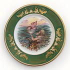 Rare Antique 1920s Nautilus Hotel Miami Beach Mermaid Plate Art Deco Nouveau 