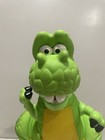 Fisher Price Dino Roar T-rex Dinosaur Vintage Plush 1999 Plastic Head Green B27