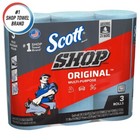 Blue Shop Towel Cleaning Wipes Pack Of 3  Lot Of 15 Rolls