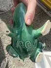 Vintage Mccoy Green Ceramic Frog Planter Art Pottery Mid-century Glossy