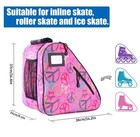 Holisogn Ice  Inline  And Roller Skate Bag Peace Sign Pink Zippered