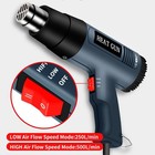 2000w Heat Gun Electric Hot Air Gun Dual Temperature 4 Nozzles  Tool Wrap Set