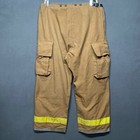 Globe Firefighter Trousers Turnout Gear Fire Fighting Pants 38x26 Tan