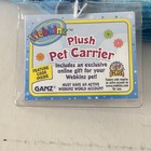 Ganz Webkinz Plush Pet Carrier Turquoise Pink Hc076 With Code