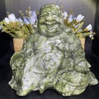 10 lb 8 2  Natural Xiuyan Jade Happy Buddha Carved Crystal Healing Energy Statue