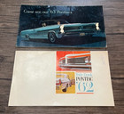 1962 Pontiac Wide-track   1963 Pontiac Sales Brochures - Vintage Lot Of 2