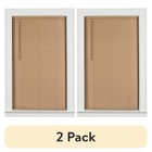 Cordless Vinyl Room Darkening Mini Blinds 2 Pack Child Safe Anti-microbial New