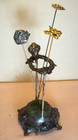 1890 s art Noveau sterling Silver   Brass Hat Pins   White Metal Hat Pin Holder 