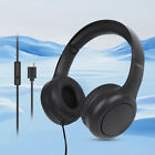 Wired Over-ear Stereo Headphones Noise Isolation Headseet Lightweight Type-c