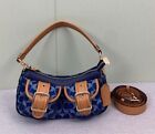 New Coach Ashton Baguette Bag In Signature Canvas Denim brown Cy700 Outlet