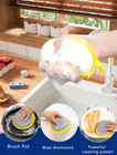 5pcs Double-sided Steel Wire Sponges - Reusable Kitchen Scrubbers For Dishes-new