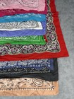 Lot Of 10 Assorted Paisley Bandanas Mixed Colors Cotton Head Wrap Scarf Lot