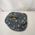 Vera Bradley Animal Kingdom Print Round Zip Top Make Up Bag Travel Bag 