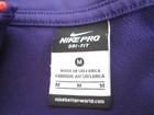 Nike Pro Hyperwarm Women Sz M Striped 1 2 Zip Pullover Gorpcore Sporty  wb533 