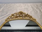 Vintage Matson Signed T420 Gold Rose Ormolu Vanity Mirror Perfume Tray