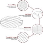 Teamfar Round Cooling Rack Set Of 2  10   Inch Wire 10 5   Silver 