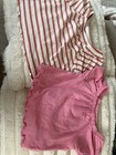 Cat   Jack Baby Shirts 12m Pink White Orange Striped Elastic