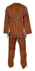 Mens Leather Buckskin Suit Including Shirt And Trouser Mountain Man Reenactment 
