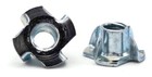 T Nut Zinc Plated Steel Tee Nuts 4 Prong   3 Prong Barrel Nuts -  6-32 - 3 8 -16