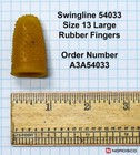 Swingline 54033 Rubber Finger Tips  Size 13 Large  Box Of 12