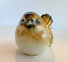 Ganz Brown Bird Figurine With Leaf Wing Glossy Finish 2 3 4  X 1 3 4 
