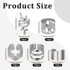 50pcs Silver Hair Jewelry For Braids Accessories Loc Jewelry For Hair Dreadlocks