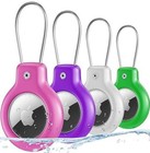 For Air Tag Holder For Apple Air Tag Secure With Wire Pink purple green white