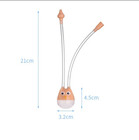 1pc Baby Nasal Aspirator Newborn Nose Cleaner Soft Silicone Sucker - New