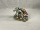 Fantasy Unicorn Horse Figurine Statue Rainbow Mane And Tail Mythical 