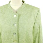 Hammerschmid Janker Women s Size 46-48 Green Linen Cotton Costume Jacket Blazer