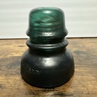 Vintage Hemingray No  40  Aqua Blue green Glass Insulator Made In Usa