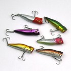 Lots Of 6pcs 70mm 9g Hard Fishing Lures Popper Topwater Baits W  Display Box New