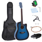 41-inch Beginner Cutaway Acoustic Guitar Package Starter Kit W  Tuner Gig Bag