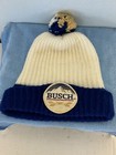 Busch Beer Knit Cap Toboggan 1980s Headwear Vintage