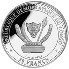 2025 Congo Prehistoric Life Carnotaurus Bu 1 Oz Silver Coin In Capsule