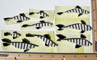 Black   White School Of Fish Mosaic Craft Tile Broken Cut China Plate Tiles