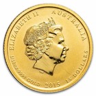 2015 Australia 1 10 Oz Gold Lunar Goat Bu  abrasions 