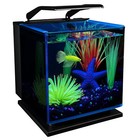 Glass Aquarium Kit Plants Fish Tank W  Led Lighting Filter Living Room 3 Gal New