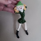 Vtg Mid-century 1959 Set Of 3 Holland Mold Ceramic Pixie Elves Htf Kitsch Read