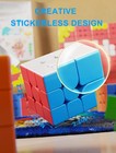 Stickerless 3x3 Speed Cube Puzzle Brain Teaser Toy Magic Cube Puzzle Toy
