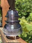 Vintage Rare Purple Whitall Tatum Co  Glass Insulator Nice Condition