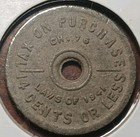 Vintage Washington State Tax Token 